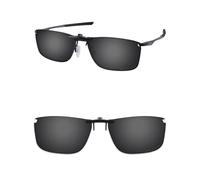 ThunderClap Gafas de sol polarizadas con clip para Oakley Socket 5.0 OX3217 de 55 mm, para hombres y mujeres, protección UV, Negro concha, Socket 5.0 OX3217 55mm