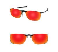 ThunderClap Gafas de sol polarizadas con clip para Oakley Socket 5.0 OX3217 de 55 mm, para hombres y mujeres, protección UV, Aurora Roja, Socket 5.0 OX3217 55mm