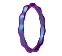 ThunderFit Anillos de boda de silicona para mujer, 3 mm de ancho, 2.4 mm de grosor, anillos de compromiso de goma, paquete múltiple de 1/3 de variedad