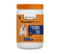 ThunderWunders Juguetes masticables calmantes para perros, tiamina, L-triptófano, melatonina y jengibre, puede ayudar a aliviar el estrés de la separación, tormenta, fuegos artificiales y viajes (180