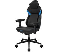 ThunderX3 CORE Smart Racer Gaming Silla azul - Silla de oficina ergonómica, respaldo automático, mecanismo de sincronización, reposabrazos 3D, piel sintética, para usuarios de hasta 125 kg, 165-190 cm