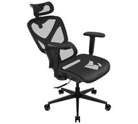 ThunderX3 TX3 YTC Silla Gaming Ergonómica de Malla, Negro | Silla gaming ergonómica, respaldo de malla transpirable, ideal esports, oficina y estudio