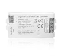THUNGCIT ZigBee 3.0 Controlador LED C02Z CCT Dual White LED Tira Regulador Compatible con Echo Plus Home Kit ZigBee Hub Bridge Requiere 5 - 24 V CC para tiras LED