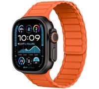 THWALK Magnetic Link Solo Loop - Correas deportivas de silicona compatibles con Apple Watch Ultra 3/2/1 de 49 mm, Series 11/10 de 46/42 mm, 9/8/7 de 45/41 mm, SE 6/5/4 de 44/40 mm, 3/2/1 de 42/38 mm