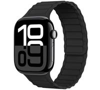THWALK Magnetic Link Solo Loop - Correas deportivas de silicona compatibles con Apple Watch Ultra 3/2/1 de 49 mm, Series 11/10 de 46/42 mm, 9/8/7 de 45/41 mm, SE 6/5/4 de 44/40 mm, 3/2/1 de 42/38 mm