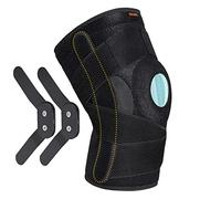 Thx4COPPER Rodillera con férula, rótula abierta ajustable con correas y estabilizadores laterales Apoyo de rodilla - Rodillera de compresión, rodillera para dolor de rodilla, ACL, MCL, artritis-L