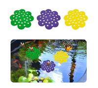 THXFUNAREA 3 unidades de islas flotantes de abejas, bebedero de abejas,estación de alimentación de abejas, estación de agua de abeja,vaso para piscina de abejas para baño de abejas de jardín