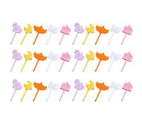 THXFUNAREA 30 PCS Palillos de Dientes de Animales,Palillos para Niños Frutas,Mini Tenedores Infantiles Reutilizables de Frutas, Niños de Dibujos Animados Para Fruta Niños Tenedor Infantil