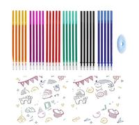 THXFUNAREA 30 PCS Recambios borrables para Legamii - Tinta termosensible 0.5mm - Compatible con Legami Schmetterling - 13 cm - Recambio de gel borrable para Legamii,6 colores