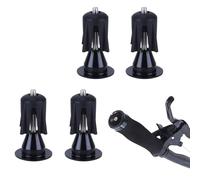 THXFUNAREA 4 piezas de tapones manillar MTB de aluminio para bicicleta carretera, MTB, de montaña, acoples manillar bicicleta, compatibles con manillares de 15-23 mm de diámetro interior (Negro)