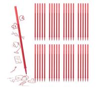 THXFUNAREA 40x Recambios borrables para Legamii - Tinta termosensible 0.5mm - Compatible con Legami Schmetterling - 13 cm - Recambio de gel borrable para Legamii,Tinta Roja