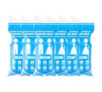 THXFUNAREA 6 Bolsa de orina desechable para viajes de coche, 900 ml, bolsa de orina de gel para camping, aseos, viajes, atascos de tráfico, bolsa de vómito, inodoro de viaje
