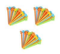 THXFUNAREA 60 Piezas Finger Food Kids Mini Cartoon Bento Frutas Tenedores Palillos Comida Niños Cake Picks Accesorios Pinchos Dulces Adultos Postre Fruta Niños Halloween Christmas Party
