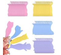 THXFUNAREA 80 palitos de hilo dental para niños, 4 formas de animales, hilo dental,hilo dental con mango