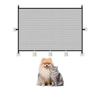 THXFUNAREA barrera para gatos, puerta seguridad bebe, vallas cachorro, barrera seguridad niños escalera, Rejilla protectora para escaleras, sin agujeros, sin necesidad de taladrar(110 x 72 cm)