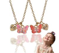 THXFUNAREA Collar de amistad de Rompecabezas, Set de 2 Collares a Juego para Larga Distancia, para Regalo de Cumpleaños, Navidad, Dama de Honor y para hermanas, amigas y mujeres - Joyería de calidad