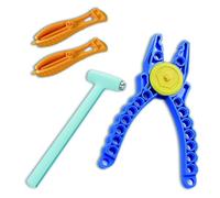 THXFUNAREA Juego de herramientas para bloques de construcción,removedor de ladrillos, separador de piedras, separador de ladrillos,alicates y martillo,compatible con bloques Lego Technic,separador