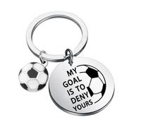 THXFUNAREA Llavero Futbol, Hombre, Regalo Futbol Niños Llavero Pequeño Béisbol, Plateado