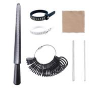 THXFUNAREA Medidor de anillos Ring Sizer Herramienta de Medición,Medidor anillos Dedo Ring Sizer,Herramientas de Tamaño de Joyería,Medidor de anillos talla española para Medir Anillos Mujeres Hombres
