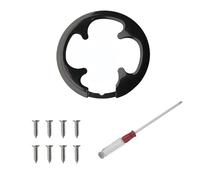 THXFUNAREA Protector de plato de bicicleta 42T,ciclismo de montaña al aire libre,para cubierta protectora de bielas de piñón de bicicleta,viene con destornillador y tornillos.(Negro)