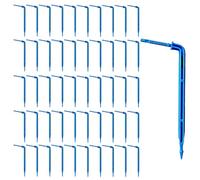 THXFUNAREA Riego por Goteo Goteros para Riego 3/5 mm Estacas Riego 10 cm Emisores Riego Jardin Sistema Irrigacion 50 Piezas