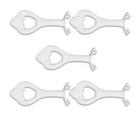 THXLCON Paquete de 5 brazos de repuesto para ventilador de techo de 42 pulgadas, 15 tornillos de montaje de 1/2 pulgada, brazos de hoja de ventilador de latón antiguo, fácil de instalar (blanco)