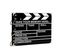 ThxMadam Scrapbook Álbum de Fotos Libro de Visitas de Boda con 60 Páginas Negras Presentes para Regalo de Valentín Día de Aniversario Navidad Cumpleaños para Esposa Hija Madre, Director A