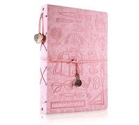 ThxMadam Scrapbook Cuero Álbum de Fotos Álbumes de Recortes Libro de Visitas de Boda con 60 Páginas Negras para Regalo de Valentín Día de Aniversario Navidad Cumpleaños para Esposa Hija Madre