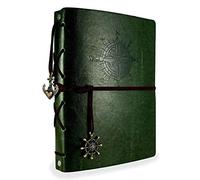 ThxMadam Scrapbook Cuero Álbum de Fotos Álbumes de Recortes Libro de Visitas de Boda con 60 Páginas Negras para Regalo de Valentín Día de Aniversario Navidad Cumpleaños para Esposa Hija Madre