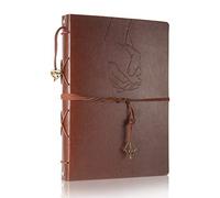 ThxMadam Scrapbook Cuero Álbum de Fotos Álbumes de Recortes Libro de Visitas de Boda con 60 Páginas Negras para Regalo de Valentín Día de Aniversario Navidad Cumpleaños para Esposa Hija Madre