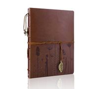 ThxMadam Scrapbook Cuero Álbum de Fotos Libro de Visitas de Boda con 60 Páginas Negras Presentes para Regalo de Valentín Día de Aniversario Navidad Cumpleaños para Esposa Hija Madre