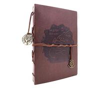 ThxMadam Scrapbook Cuero Álbum de Fotos Libro de Visitas DIY Cumpleaños del libro de memoria con 30 Páginas Negras + 30 Páginas Kraft para mamá papá hijo hija abuelo abuela chica chico amigo