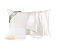 THXSILK Funda de Almohada de Seda de Morera 100% Pura para Cabello y Piel, Funda de Almohada de Seda de Grado 6A, tamaño estándar, Funda de Almohada de Seda Real con Cremallera, antienvejecimiento,