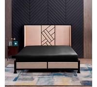 THXSILK Sábana bajera ajustable de seda de 180 x 200 cm, 100 % seda de morera de 100 % pura de 19 mommes, sábana bajera ajustable para colchón estándar de 30 cm