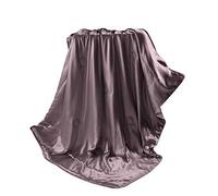 thxsilk sábana de seda manta/manta con 100% Seda relleno para sofá viaje adulto bebé niños, seda sintética, Expressive Plum, 135x180 cm