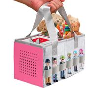 ThxYour Maletín de almacenamiento mejorado para Toniebox Starter Set y Tonies, bolsa plegable premium puede contener 30-40 personajes de Tonies, bolsa de transporte (rosa)