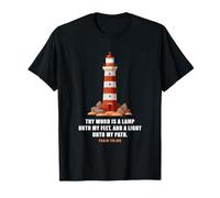 Thy Word is a Lamp unto My Feet - Psalm 119:10 Faith Verse Camiseta