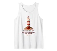 Thy Word is a Lamp unto My Feet - Psalm 119:10 Faith Verse Camiseta sin Mangas