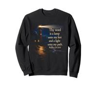 Thy Word is a Lamp Unto My Feet - Psalm 119:10 Faith Verse Sudadera