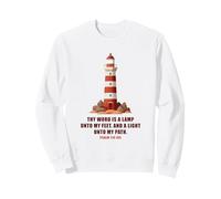 Thy Word is a Lamp Unto My Feet - Psalm 119:10 Faith Verse Sudadera