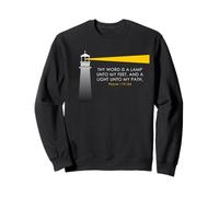 Thy Word is a Lamp unto My Feet - Psalm 119:10 Faith Verse Sudadera