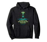Thy Word is a Lamp unto My Feet - Psalm 119:10 Faith Verse Sudadera con Capucha