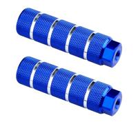 Thyonta Estriberas para bicicleta de color azul, 2 piezas universales para bicicleta, pedales antideslizantes de fácil instalación, clavijas de ciclismo para bicicleta de montaña