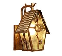 THYXGS Aplique De Pared para Porche Exterior, Lámpara De Pared Estilo Farol para Balcón, Aplique De Aluminio Resistente a La Intemperie, Iluminación De Jardín Impermeable, para Villas, Patios