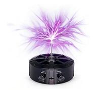 THYXGS Bobina Tesla Musical De Escritorio, Generador De Anillo De Arco De Plasma, Rayo Artificial Táctil De 50 Hz, Longitud De Arco Ajustable De 0 a 10 Cm, para Decoración Y Regalos Científicos