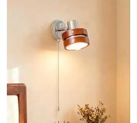 THYXGS Lámpara De Pared con Brazo Oscilante De Acero Al Carbono, Aplique Ajustable, Luz De 3 Colores, Compatible con Bombillas E27 De 5 W, CRI≥97, Ideal para Sala De Estar Y Dormitorio