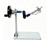 THYXGS Torno Giratorio para Montaje De Moscas De Pesca, Herramienta De Sujeción De Anzuelos, Aberturas De 1,3 Mm/2,5 Mm, Mordaza De Acero Inoxidable con Rotación De 360°, ángulo 1.3mm
