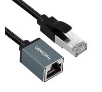 Thzzhnno Cable Alargador Ethernet de 3M, Cable LAN Macho a Hembra RJ45 de 1000 Mbps, Extensor de red de alta velocidad para PC, router, módem, conmutador y Smart TV.
