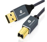 Thzzhnno Cable de Impresora USB 1M, Cable USB A a USB B, USB 2.0 Tipo A Macho a B Macho Cable escáner para HP, Dell, Epson, Xerox, Lexmark, Brother, Canon, Samsung, Piano y más