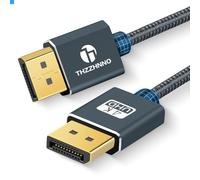 Thzzhnno Cable DisplayPort 7,5M, Certified Cable DisplayPort a DisplayPort 1.2 Cable DP Alta Velocidad 4K@60Hz, 2K@165Hz, 2K@144Hz para laptop, PC, Monitor